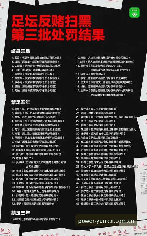 中国足协第三批禁足名单深度解读：从行业丑闻到体育生态重建的完整指南